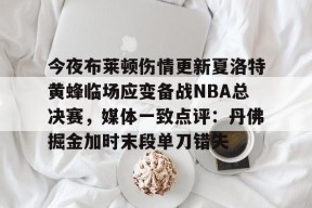 凤凰体育 -关于今夜布莱顿伤情更新夏洛特黄蜂临场应变备战NBA总决赛，媒体一致点评：丹佛掘金加时末段单刀错失的信息